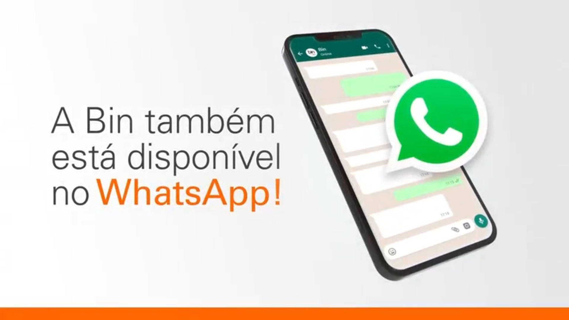 A Bin também está disponível no WhatsApp