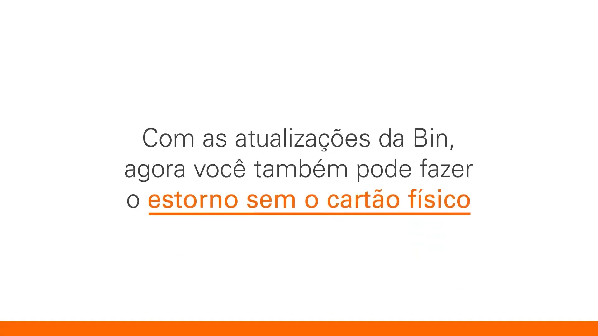 Aprenda a fazer o estorno sem o cartão físico